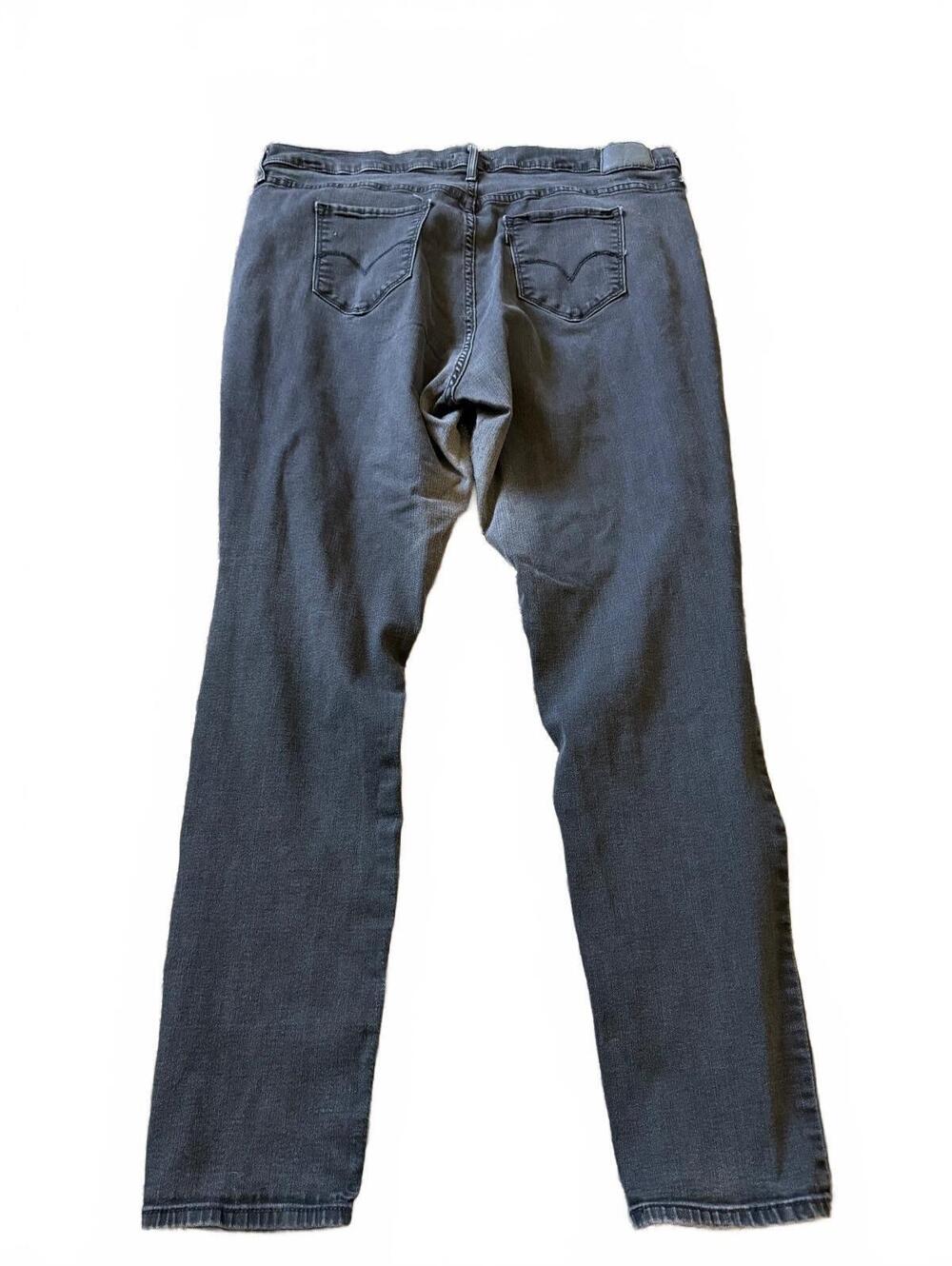 721 High Rise Skinny Jeans Size 20W Black Denim - Picture 2 of 8